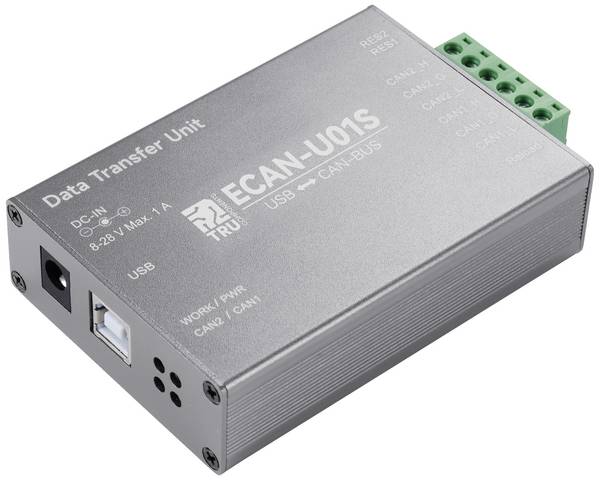 TRU COMPONENTS TC-ECAN-U01S CAN Umsetzer USB, CAN Bus    8 V/DC, 28 V/DC 1 St.
