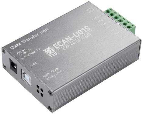 TRU COMPONENTS TC-ECAN-U01S CAN Umsetzer USB, CAN Bus    8 V/DC, 28 V/DC 1 St.