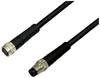BKL Electronic 2700036 Sensor-Aktor-Verlängerungsleitung M8 Stecker gerade auf Kupplung gerade 2 m Polzahl Sensoren: 3 1 St.