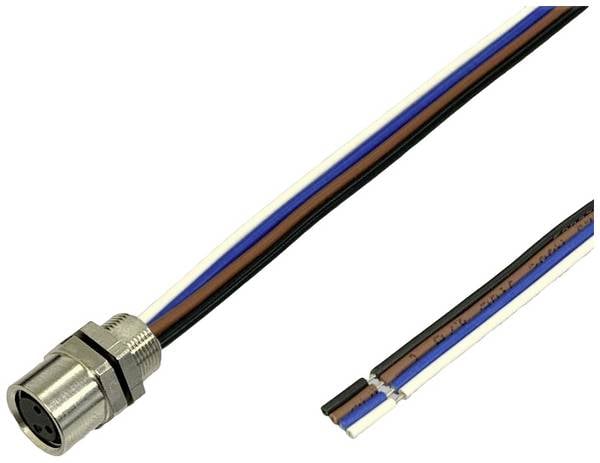 BKL Electronic 2701007 Sensor/Aktor Einbaubuchse M8 0.2 m Polzahl Sensoren: 4 1 St.