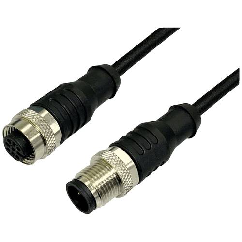 BKL Electronic 2702038 Sensor-Aktor-Verlängerungsleitung M12 Stecker gerade auf Kupplung gerade 2 m Polzahl Sensoren: 4 ...