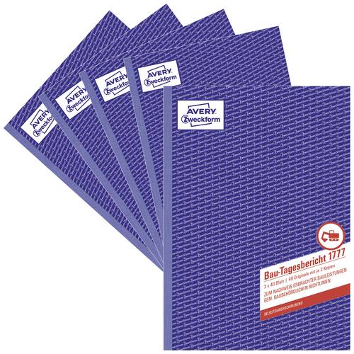 Avery-Zweckform Bautagesbericht Formular 1777-5 DIN A4 Anzahl der Blätter: 40
