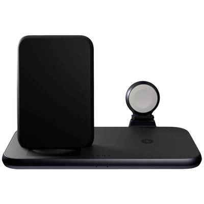ZENS Induktions-Ladegerät Aluminium Series 4 in 1 Stand Wireless Charger + Watch ZEDC15B/00 Ausgänge Induktionslade-Stan