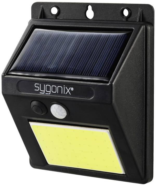 Sygonix SY-5626572 Solar-Wandstrahler mit Bewegungsmelder LED LED fest eingebaut 0.5 W Schwarz