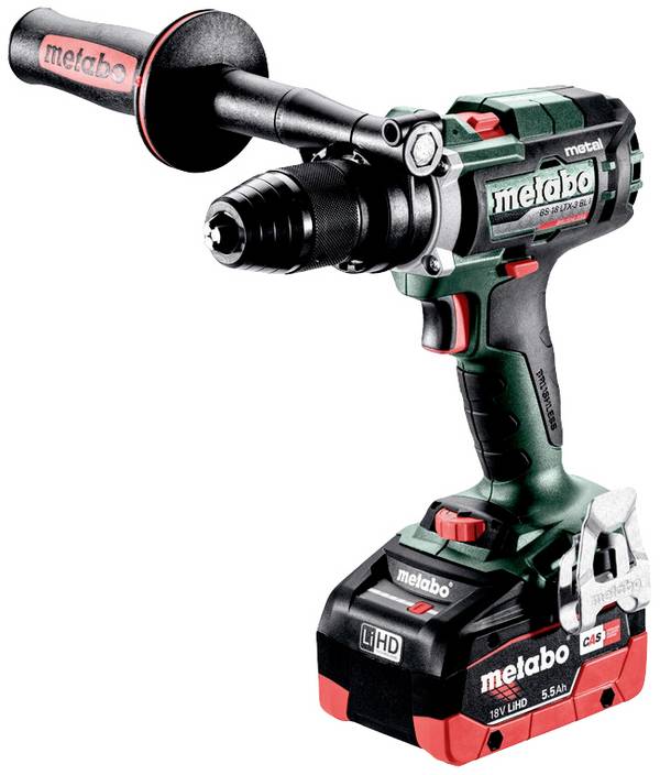 Metabo BS 18 LTX-3 BL I Metal MET4061792215450 Akku-Bohrschrauber  18 V 5.5 Ah LiHD bürstenlos, inkl. 2. Akku, inkl. Koffer, inkl. Ladegerät