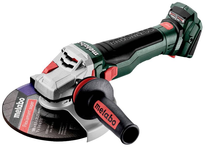 Metabo WB 18 LTX BL 15-180 Quick 601735840 Vinkelslip batteridriven 180 mm borstfri, inkl. väska, exkl. batteri/laddare, Utan laddare 18 V