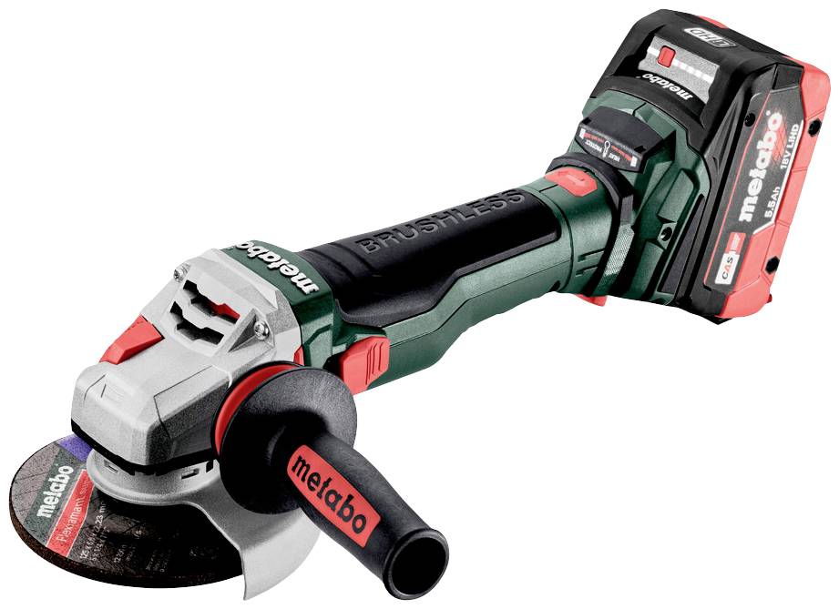 Metabo WB 18 LTX BL 15-125 Quick 601730660 Akku-Winkelschleifer 125 mm bürstenlos, inkl. 2. Akku, inkl. Ladegerät, inkl....