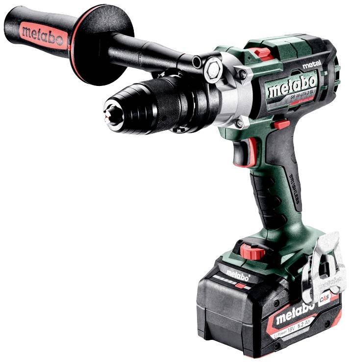 Metabo SB 18 LTX-3 BL I Metal -Slagborrmaskin batteri borstfri, inkl. 2x batterier, inkl. väska, inkl. laddare