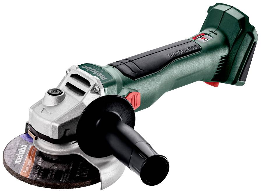 Metabo W 18 L BL 9-125 602374840 Vinkelslip batteridriven 125 mm borstfri, inkl. väska, exkl. batteri/laddare, Utan laddare 18 V