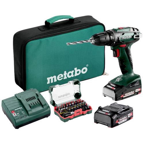 Metabo 602207930 Akku-Bohrschrauber 18 V 2 Ah LiHD bürstenlos, inkl. Koffer, ohne Akku, ohne Ladegerät