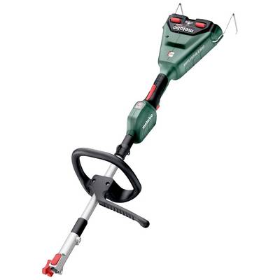 'Grüner Akku-Rasentrimmer mit ergonomischem Griff und rot-schwarzen Akzenten, geeignet für den präzisen Rasenschnitt im Garten.'