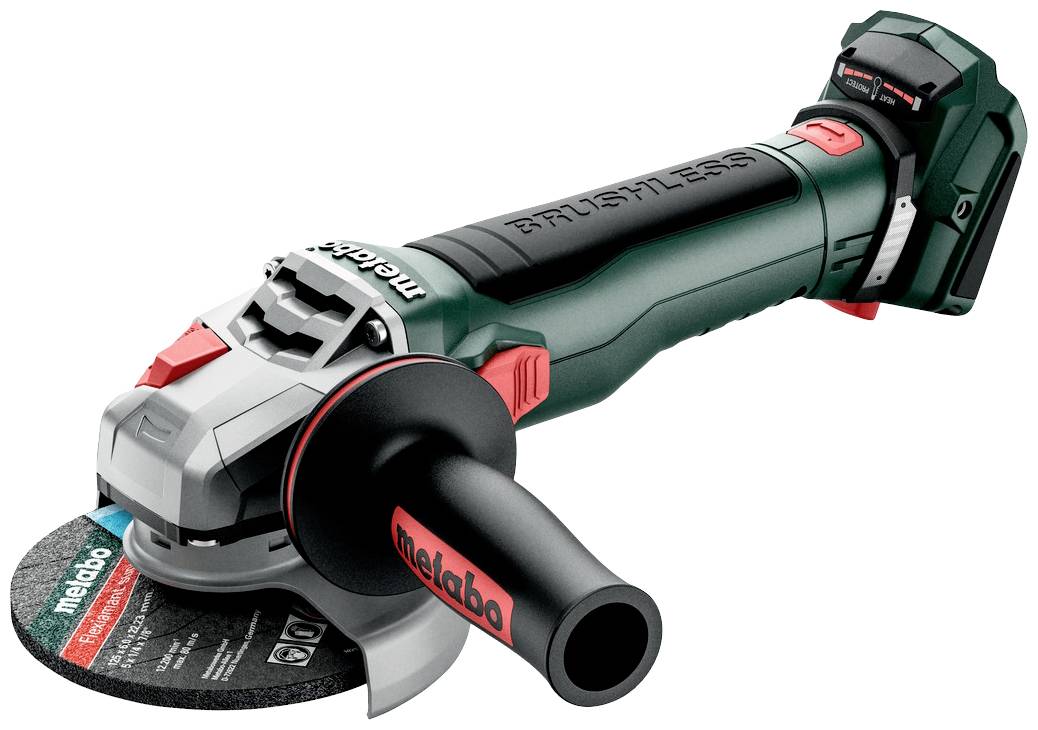 Metabo WB 18 LT BL 11-125 Quick 613054850 Vinkelslip batteridriven 125 mm borstfri, exkl. batteri/laddare, Utan laddare, inkl. Tillbehör 18 V