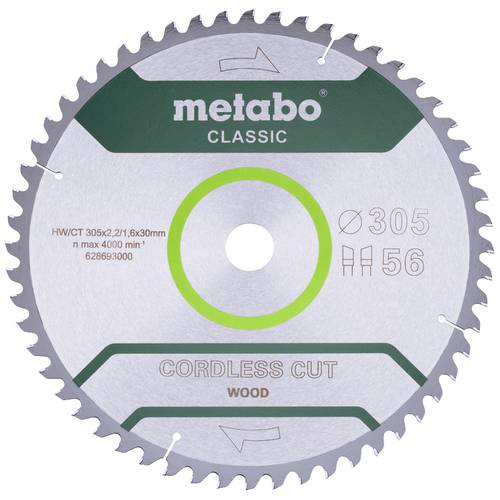 Metabo 628694000 Kreissägeblatt 305 x 30 mm Zähneanzahl: 56 1 St.