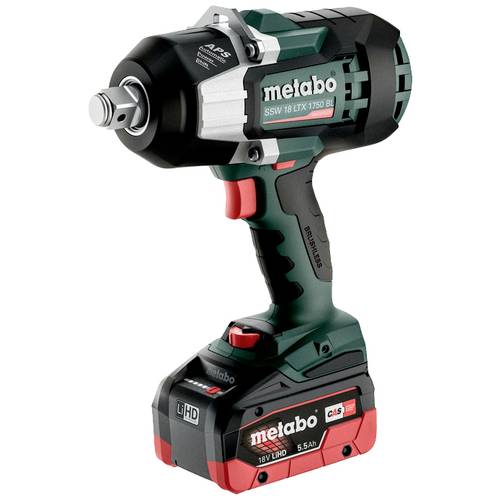 Metabo SSW 18 LTX 1750 BL 602402660 Akku-Schlagschrauber 1750 Nm 18 V Anzahl mitgelieferte Akkus 2 5.5 Ah LiHD bürstenlo...