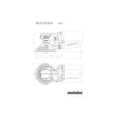 Metabo 600411840 Akku-Exzenterschleifer bürstenlos, inkl. Koffer, ohne Akku, ohne Ladegerät 18 V Ø 150 mm-5