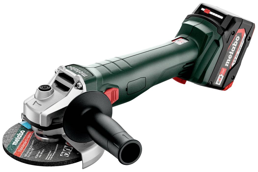 Metabo W 18 7-125 602371510 Vinkelslip batteridriven 125 mm borstfri, inkl. 2x batterier, inkl. väska, inkl. laddare 18 V 4.0 Ah