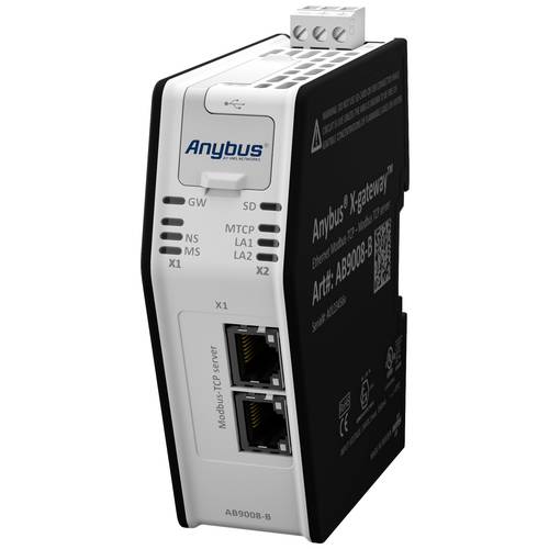 Anybus AB9008 HMS Industrial Schnittstellen-Wandler Gateway, Modbus-TCP, USB 24 V/DC 1 St.