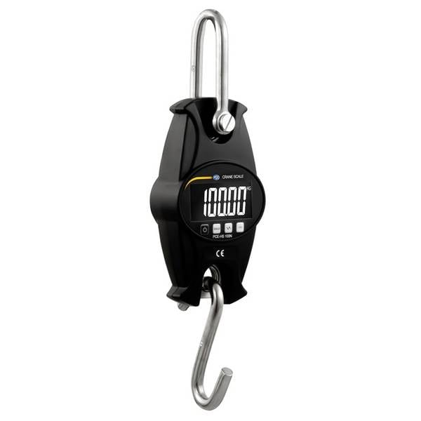 PCE Instruments Hängewaage PCE-HS 100NWägebereich (max.) 100 kg |batteriabetrieben |Schäkel |Haken|Metall|beleucht.LCD