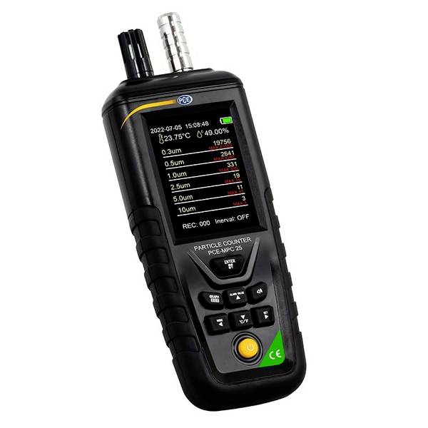 PCE Instruments Partikelzähler PCE-MPC 25 |orientierende Messung |Datenlogger |max.(=) 1000 µg/m³ |Massenkonzentration