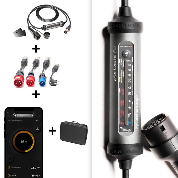 juice technology JUICE BOOSTER 3 air Mobile Ladestation Typ 2 Mode 2 16 A  11 kW App, RFID