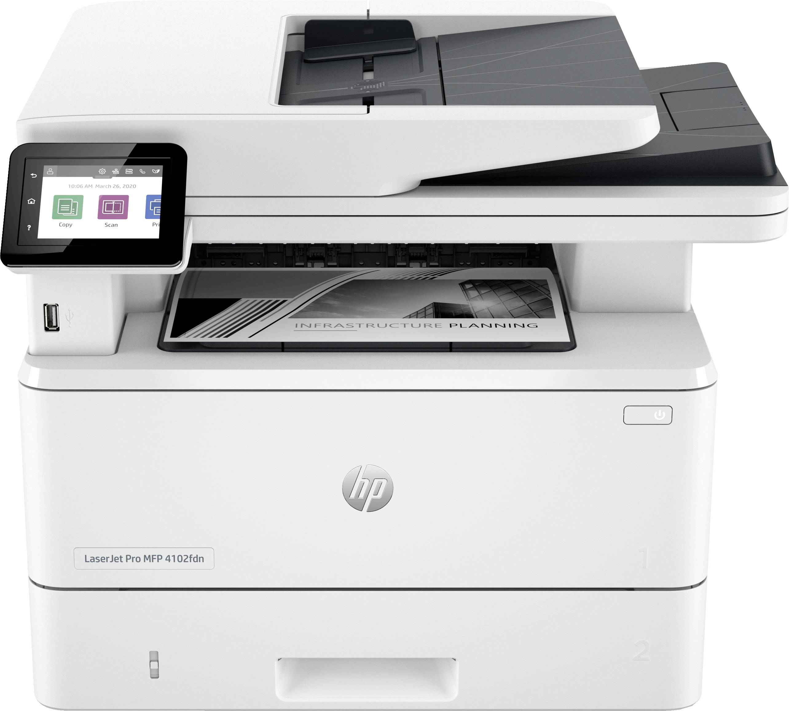 HP LaserJet Pro MFP 4102 fdn Multifunktionsdrucker Laser Schwarz-Weiß A4 Drucker, Scanner, Kopierer, Fax Bluetooth®, Duplex, LAN, WLAN, USB