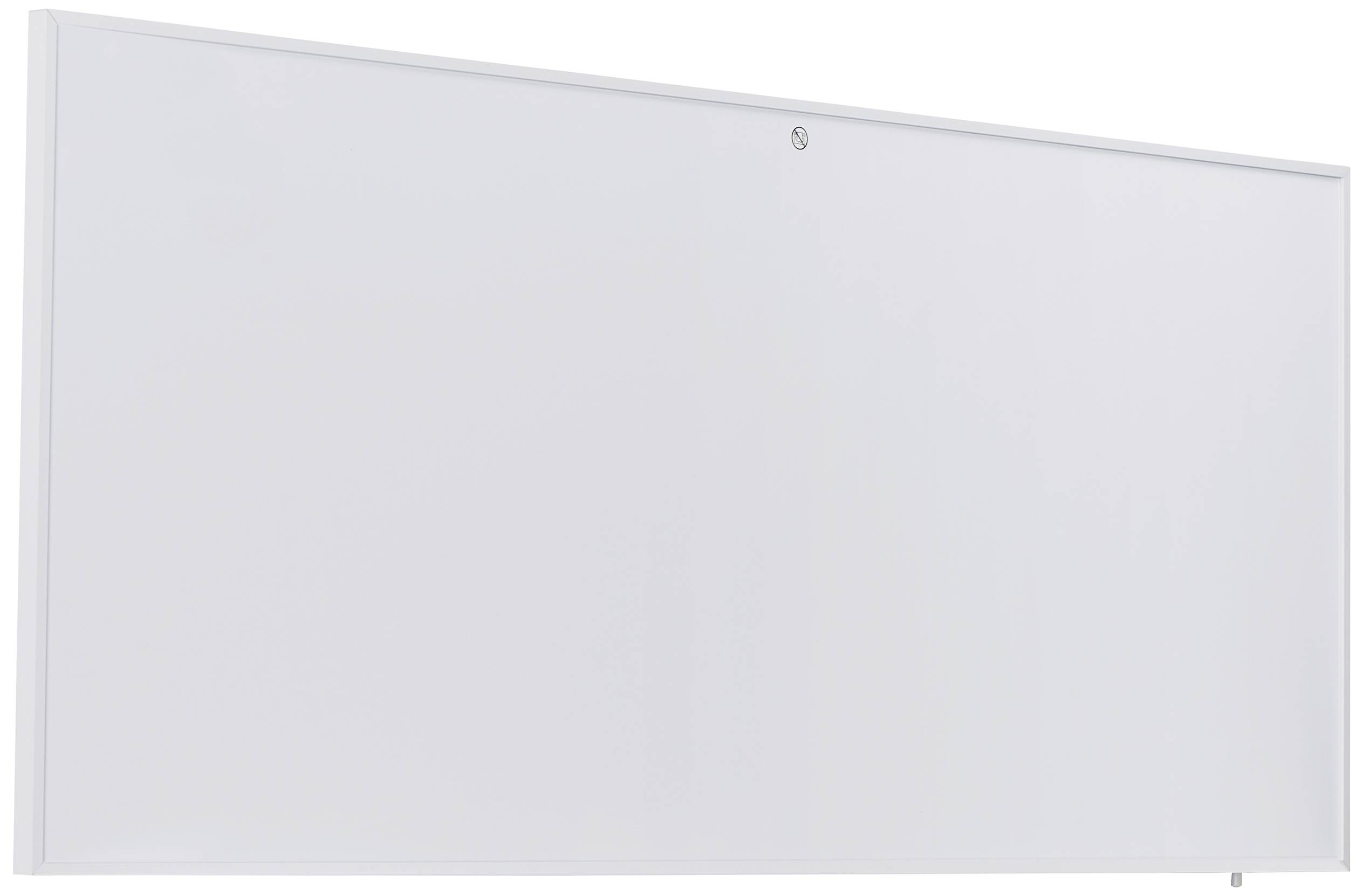 Ein leeres, weißes Whiteboard an einer Wand.