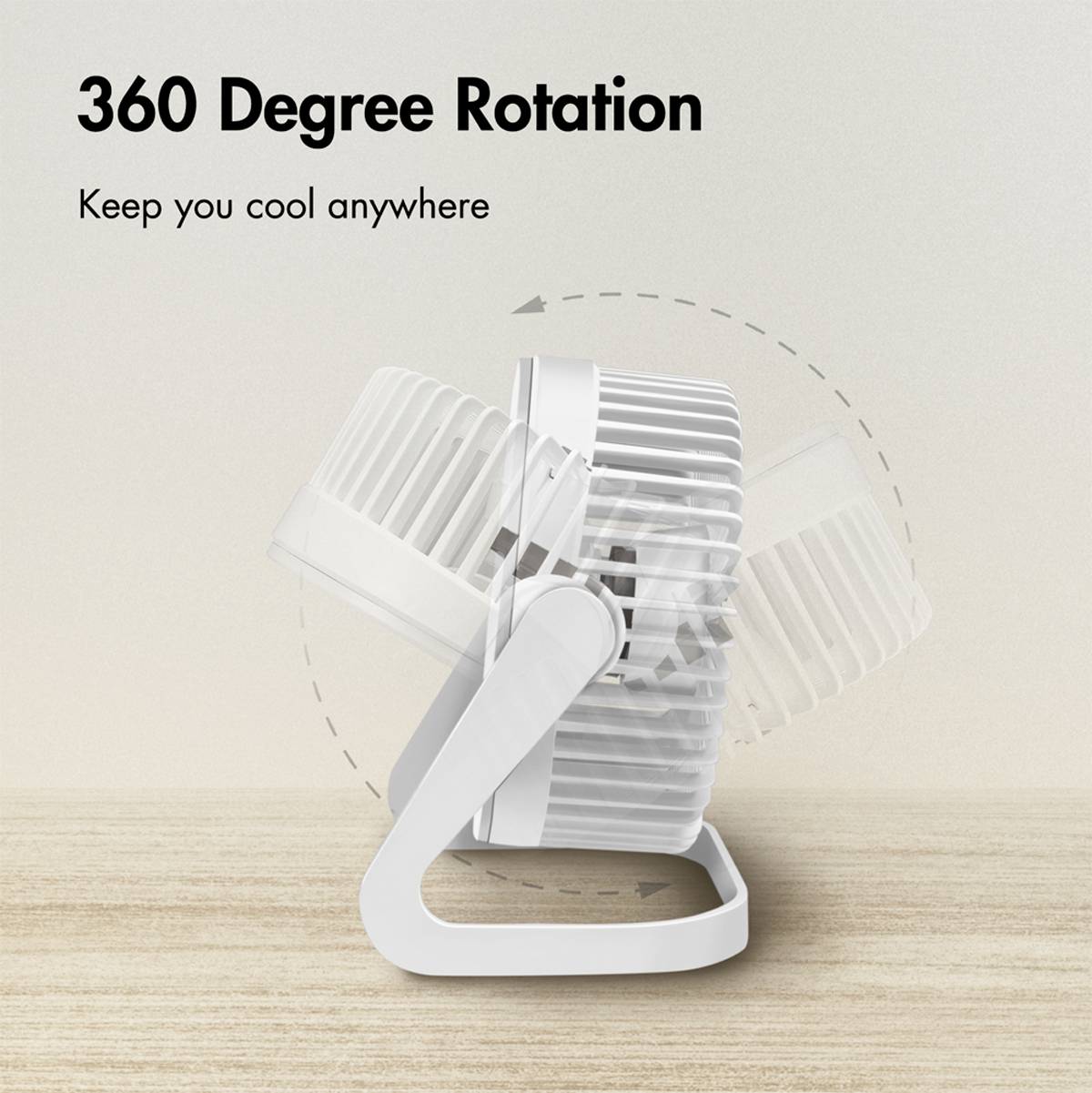 LogiLink UA0403 USB-Ventilator 3.5 W (Ø x H) 15.24 cm x 126 mm Weiß Schwenkbar-7