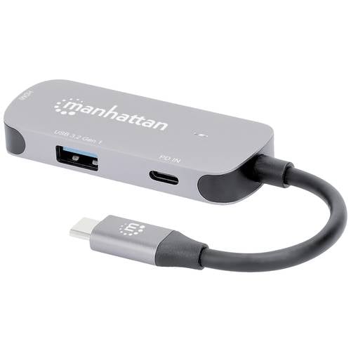 Manhattan USB-C® Dockingstation USB-C auf HDMI 3-in-1 Docking-Konverter Passend für Marke Dockingstations: Universal USB...