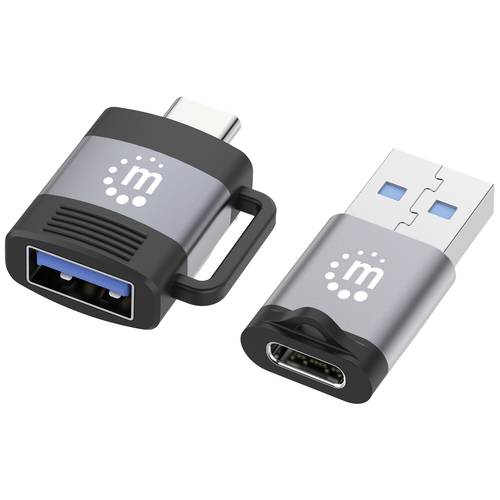 Manhattan USB 2.0 Adapter [2x USB 3.2 Gen 1 Buchse A (USB 3.0), USB 3.2 Gen 1 Buchse C (USB 3.0) - 2x USB 3.2 Gen 1 Stec...
