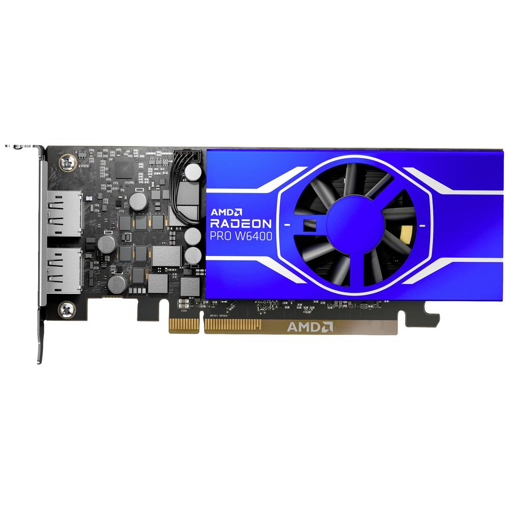 AMD Videokaart AMD Radeon Pro W6400 4 GB GDDR6-RAM PCIe DisplayPort Low Profile