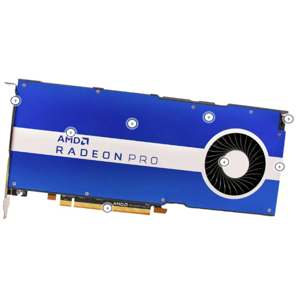 AMD AMD Radeon Pro W5500 Workstation-videokaart 8 GB GDDR6-RAM PCIe DisplayPort
