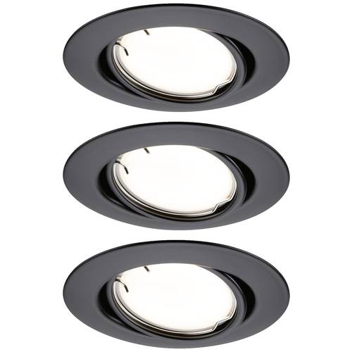 Thumbnail - Paulmann 92465 LED-Einbauleuchte 3er Set LED 14.7 W Schwarz (matt)