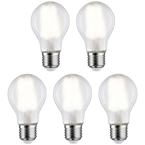 Thumbnail - Paulmann 29091 LED EEK E (A - G) E27 Glühlampenform 7 W Neutralweiß (Ø x H) 60 mm x 106 mm 5 St.