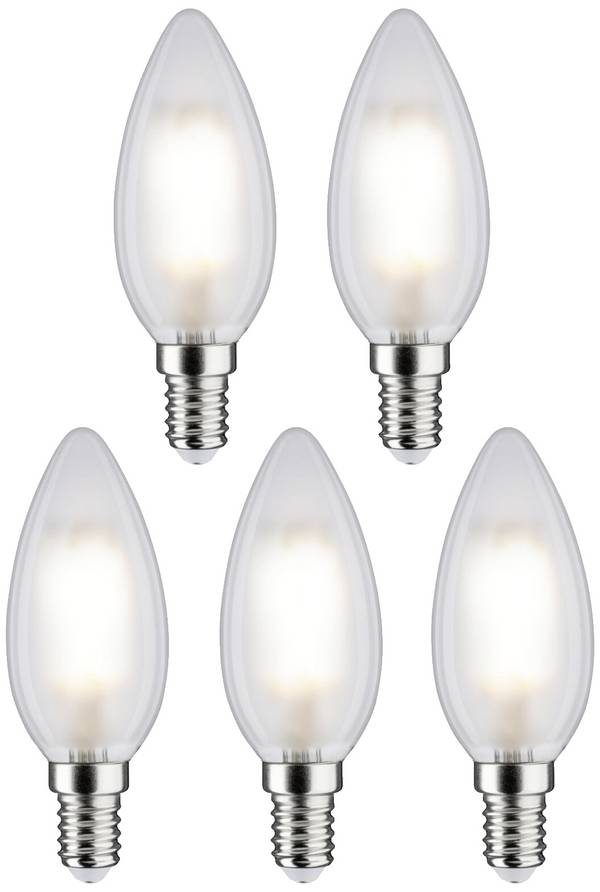 Paulmann 29096 LED EEK F (A - G) E14 Kerzenform 4.8 W Neutralweiß (Ø x H) 35 mm x 98 mm  5 St.