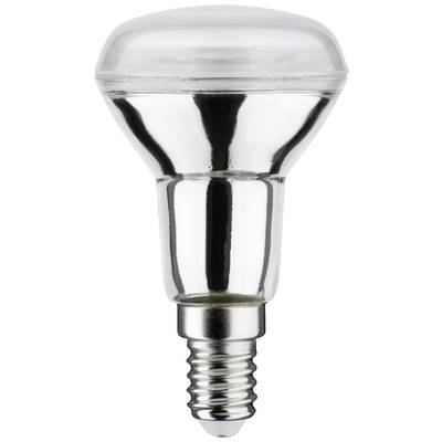 'Glühbirne mit silbernem Reflektor und E14-Sockel, ideal für gerichtetes Licht und dekorative Anwendungen.'