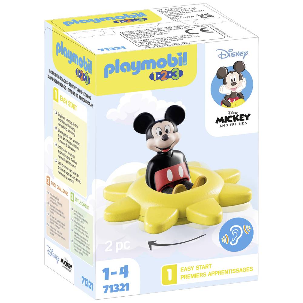 Playmobil 123 Disney: Mickeys draaisonne met ratelfunctie 71321