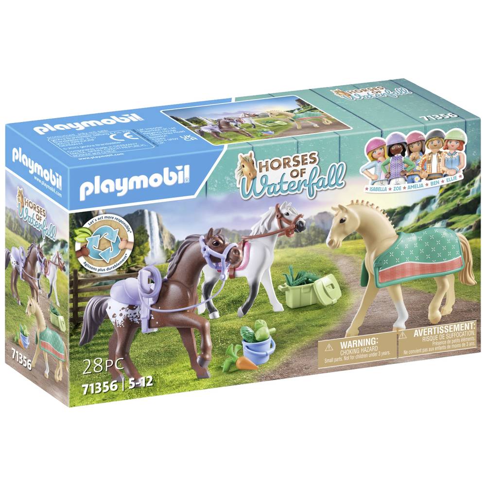 Playmobil® Constructie-speelset Morgan, Quarter Horse & Shagya Arabier (71356), Horses of Waterfall 
