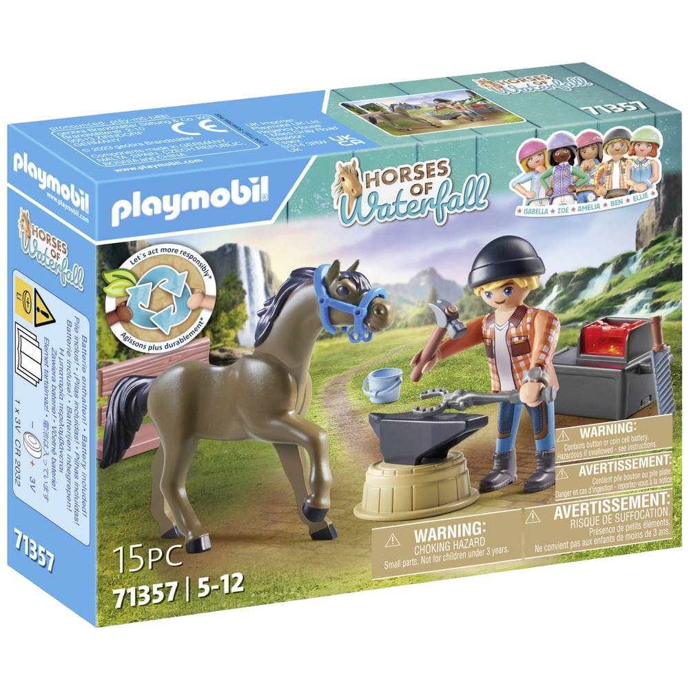 Playmobil® Constructie-speelset Hoefsmid Ben & Achilles (71357), Horses of Waterfall (15 stuks)