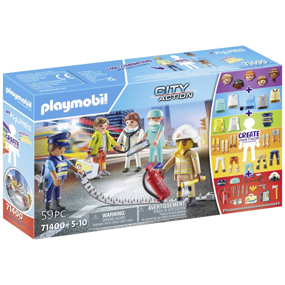 Playmobil® Constructie-speelset City Action, Rescue (71400), My Figures (59 stuks)