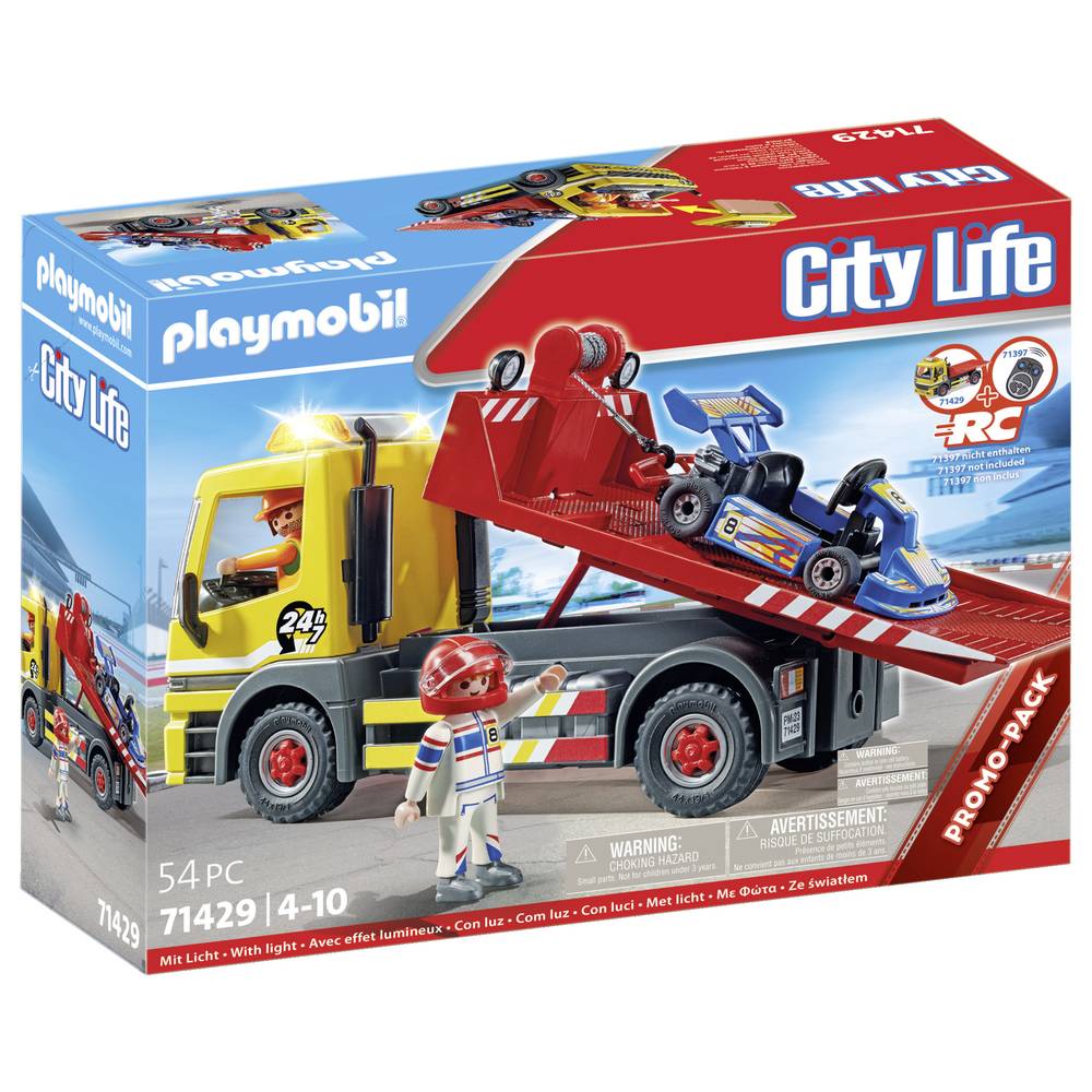 Playmobil® Constructie-speelset Sleepdienst (71429), City Life met licht (54 stuks)
