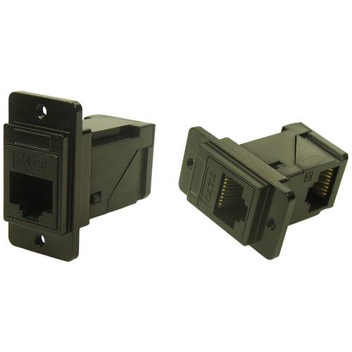 Cliff Metall Durchführungsstecker Rechtwinklig CP30752MB3 Adapter, Einbau Schwarz 1 St.