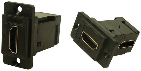 Cliff CP30753 HDMI-Adapter Buchse, Einbau   Schwarz 1 St.