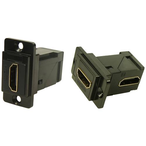 Cliff CP30753MB HDMI-Adapter Buchse, Einbau Schwarz 1 St.