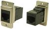 Cliff CP30724M3 DUALSLIM METALL CAT3 RJ12 M3 CP30724M3 Adapter, Einbau Nickel, Schwarz 1 St.