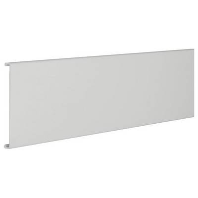 Ein rechteckiges, flaches Paneel mit einer glatten, weißen Oberfläche. Es hat eine Nut an der oberen und unteren Kante.