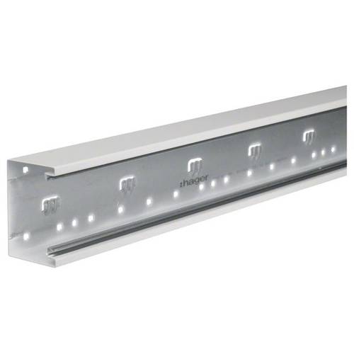 Hager BRS6510017035 Brüstungskanal Unterteil (L x B) 2000 mm x 100 mm 2 m Grau