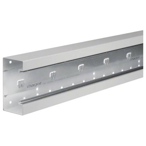 Hager BRS6513017035 Brüstungskanal Unterteil (L x B) 2000 mm x 130 mm 2 m Grau