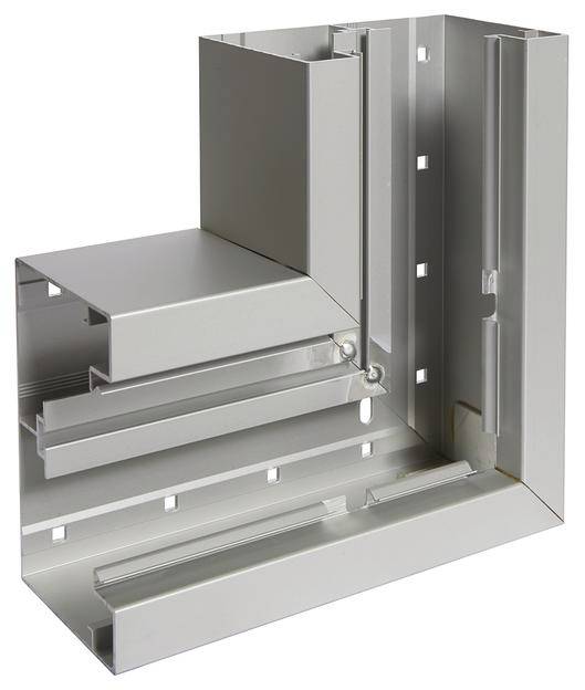 Hager BRA851305ELN Flachwinkel (B x T) 130 mm x 83 mm 1 St. Aluminium