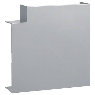 Metallplatte mit rechteckigem Einschnitt an der oberen linken Ecke, schlichtes Design.