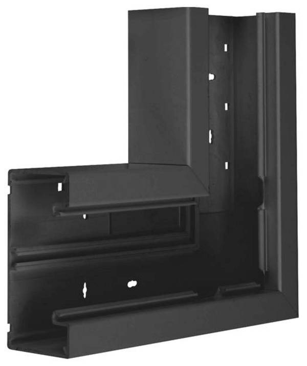 Hager BR6513059011 Flachwinkel Flachwinkel (B x T) 130 mm x 68 mm 1 St. Schwarz